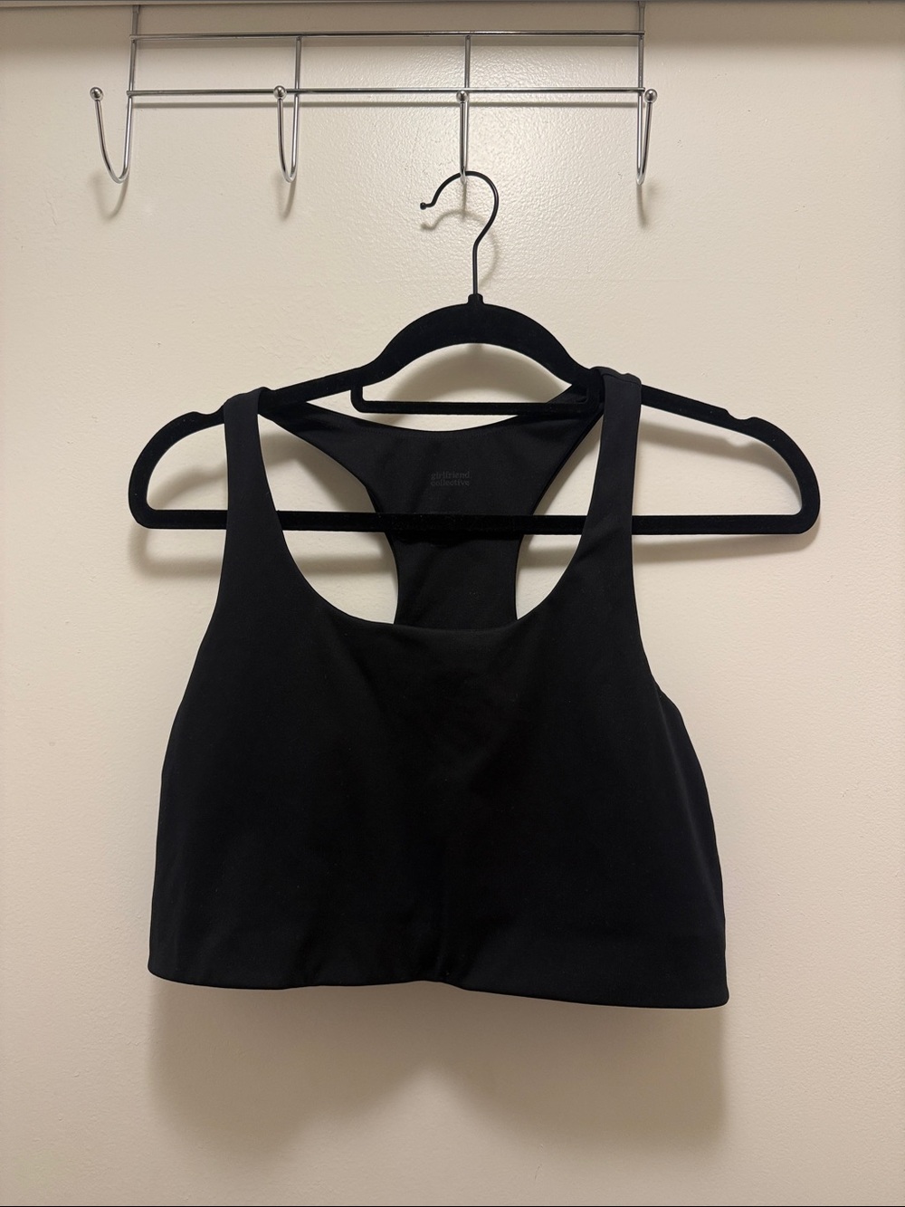 Girlfriend Collective Paloma Black Sports Bra size Large